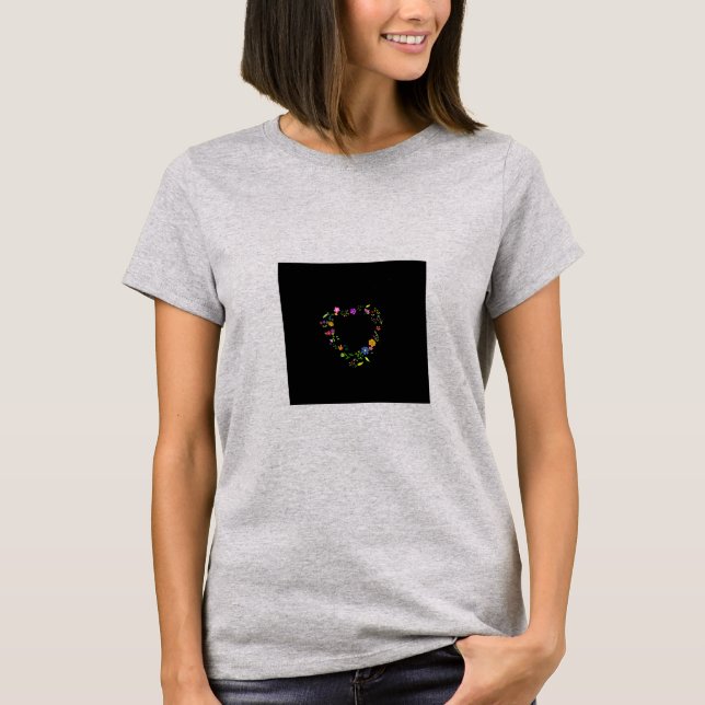 Camiseta Floral Heart (Anverso)