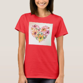 Camiseta Floral Heart