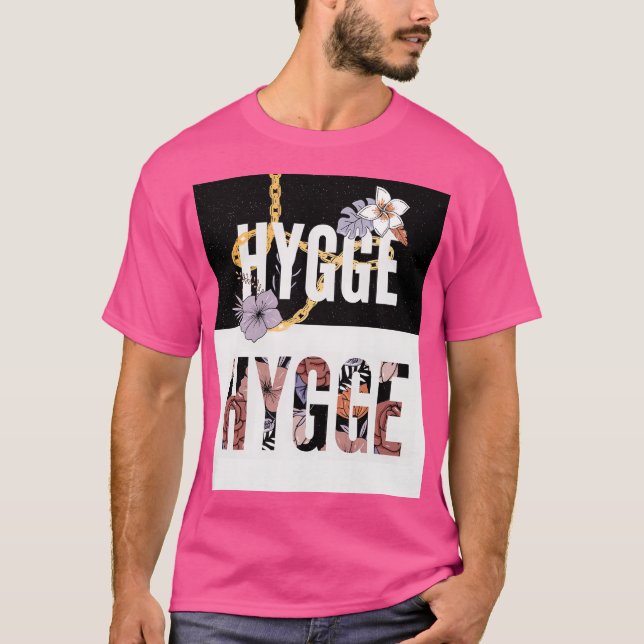 Camiseta floral HYGGE - Acogedora estética nórdica (Anverso)