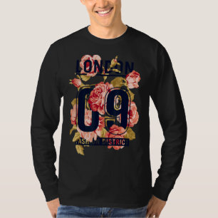 Camiseta Floral Ilustracion Londres Gráfico I Love London