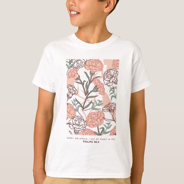 Camiseta Floral inspirada en la naturaleza: patrón de flor  (Anverso)