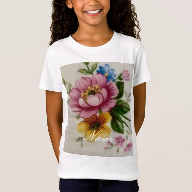 Camiseta Floral inspirada en la porcelana (Anverso)