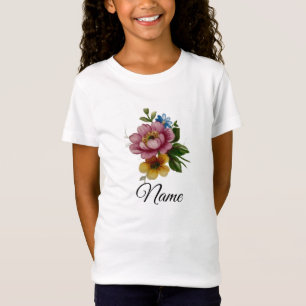Camiseta Floral Inspirado en Porcelana 