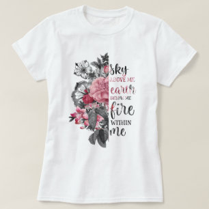 Camiseta Floral inspiradora