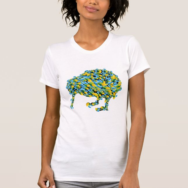 Camiseta Floral Kiwi (Anverso)