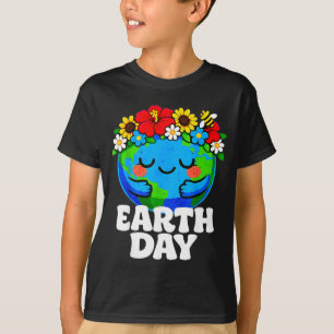 Camiseta Floral lindo día de la tierra mes 2026 niñas niñas