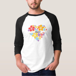 Camiseta Floral Love Heart