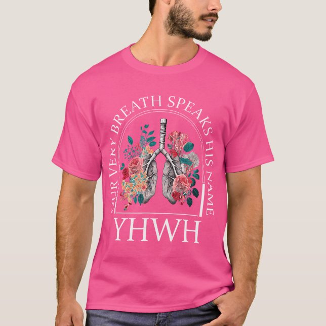Camiseta Floral Lung Christian Nuestro Respiración Misma Ha (Anverso)
