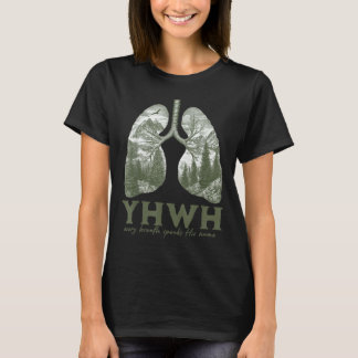 Camiseta Floral Lung Christian Nuestro Respiración Misma Ha