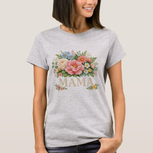 Camiseta Floral Mama