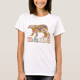 Camiseta Floral Mama Bear
