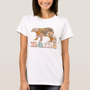 Camiseta Floral Mama Bear