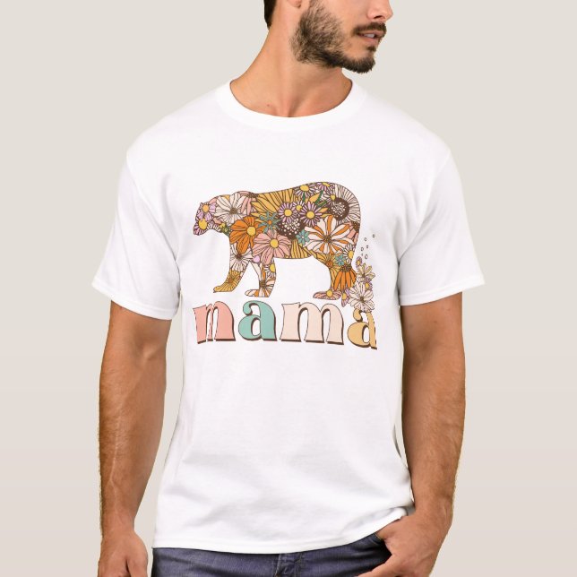 Camiseta Floral Mama Bear (Anverso)