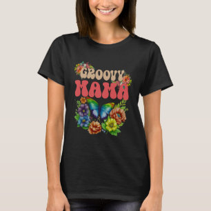 Camiseta Floral Mama Groovy, Día de las Madres Retro