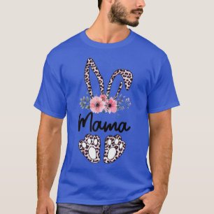 Camiseta Floral Mamá Semana Santa Conejo Mama Life Happy Ea