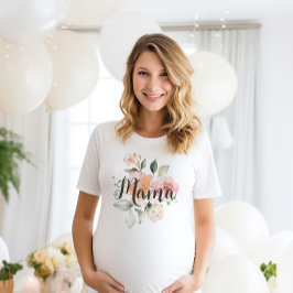 Camiseta Floral Mama Shirt