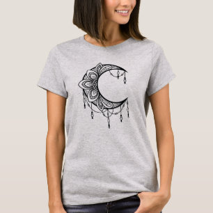Camiseta Floral Mandala Moon