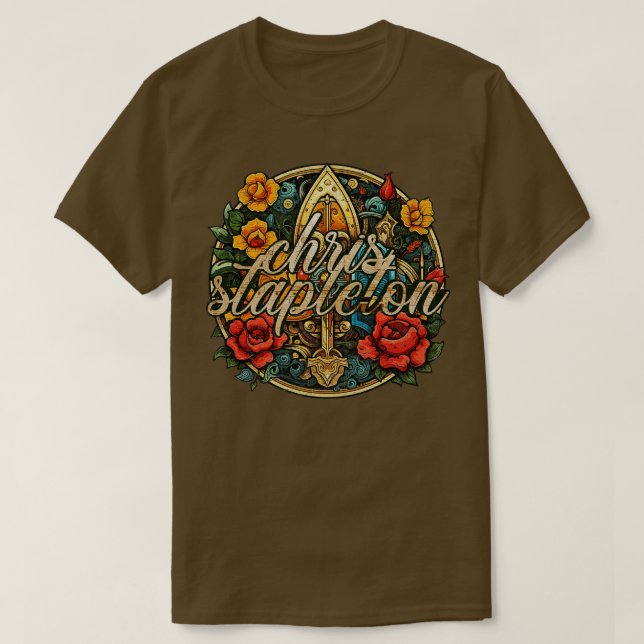 Camiseta Floral mecánica Chris Stapleton TShirt (Diseño del anverso)