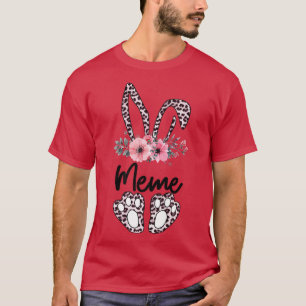 Camiseta Floral Meme Semana Santa Conejo Meme Vida Feliz Pa