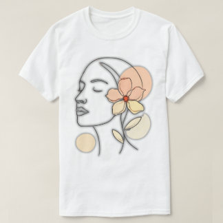 Camiseta Floral Minimalista
