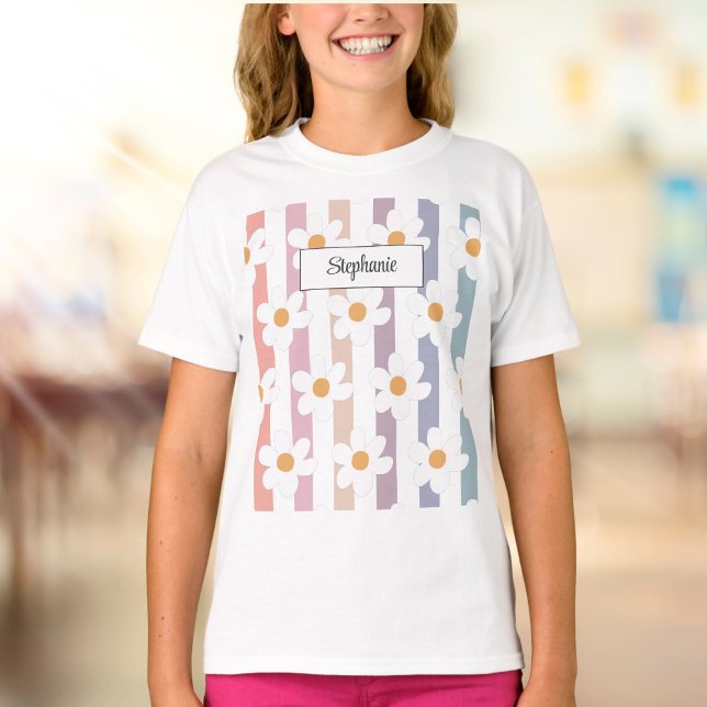 Camiseta Floral Modern Daisy Girly (Subido por el creador)