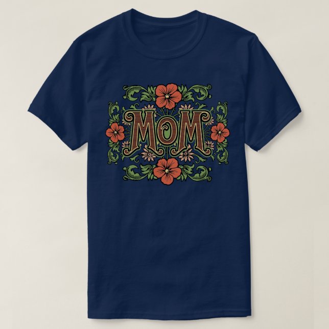 Camiseta Floral Mom (Diseño del anverso)
