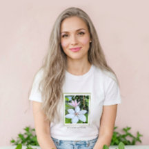 Camiseta floral Pause Breathe Bloom
