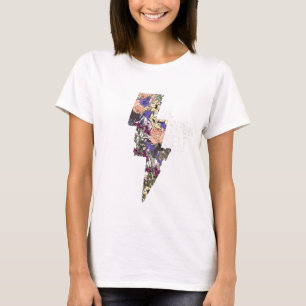 Camiseta Floral Perno de Relámpago - Estética Indi