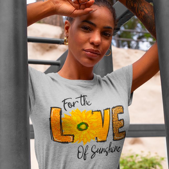 Camiseta Floral Por El Amor Del Sunshine Sunflower (Subido por el creador)