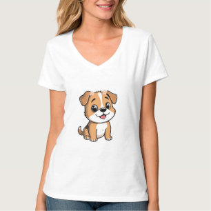 Camiseta Floral Puppy T-Shirt – Cute Pink Dog Aesthetic