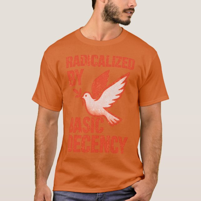 Camiseta Floral radicalizada por la decencia básica femenin (Anverso)