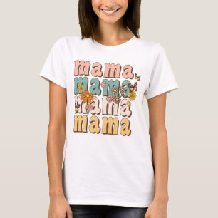 Camiseta Floral retro Mama