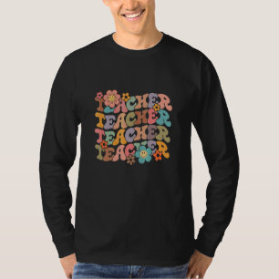 Camiseta Floral Retro Profesora Daisy Colorido Retro Groov