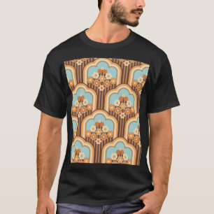 Camiseta Floral Retro: Resurgimiento del fondo de escritori