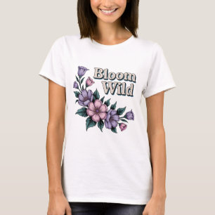 Camiseta Floral Retro Silvestre Bloom   Vi Esbozad