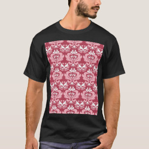 Camiseta Floral roja: amarillo pálido sin foco