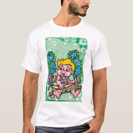 Camiseta Floral Sagittarius Archer niño, flores azules