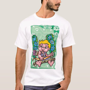 Camiseta Floral Sagittarius Archer niño, flores azules