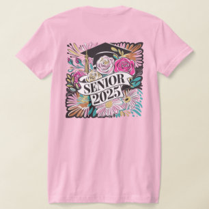 Camiseta Floral Senior 2025 con capacidad para