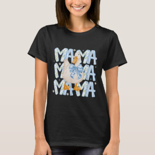 Camiseta Floral Silly Goose Boho Mama Farm Duck Animal