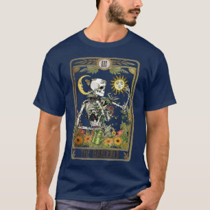 Camiseta Floral Skeleton Gardening Tarot La Planta Gardener