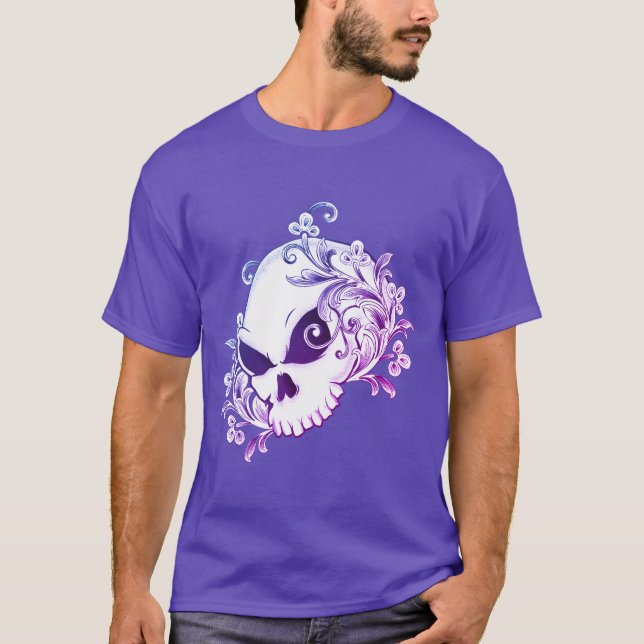 Camiseta Floral Skull (Anverso)