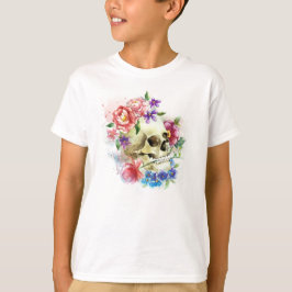 Camiseta Floral Skull Dia de los Muertos | Sleeve Shirt