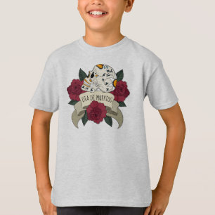 Camiseta Floral Skull Dia de los Muertos Sleeve Shirt