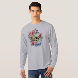 Camiseta Floral Skull Dia de los Muertos | Sleeve Shirt