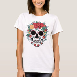 Camiseta Floral Sugar Skull