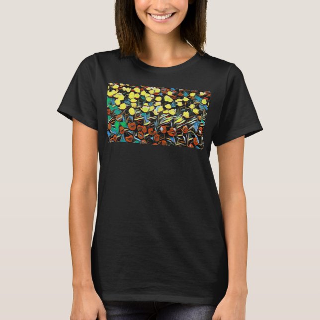 Camiseta Floral-T-Shirt - Soñando (Anverso)