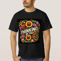 Floral Thinking of You Mens Tshirt