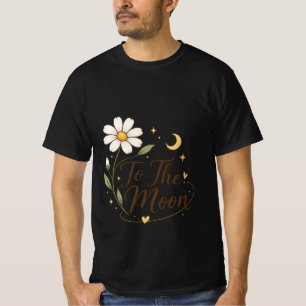 Camiseta floral 'To The Moon'