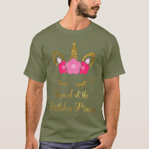 Camiseta Floral Unicorn Squad Of The Birthday Princess